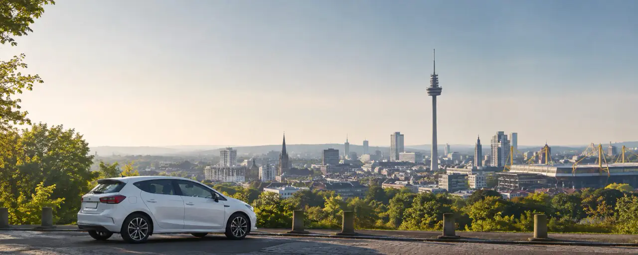 Panorama des Dortmunder Stadtgebiets mit Florianturm